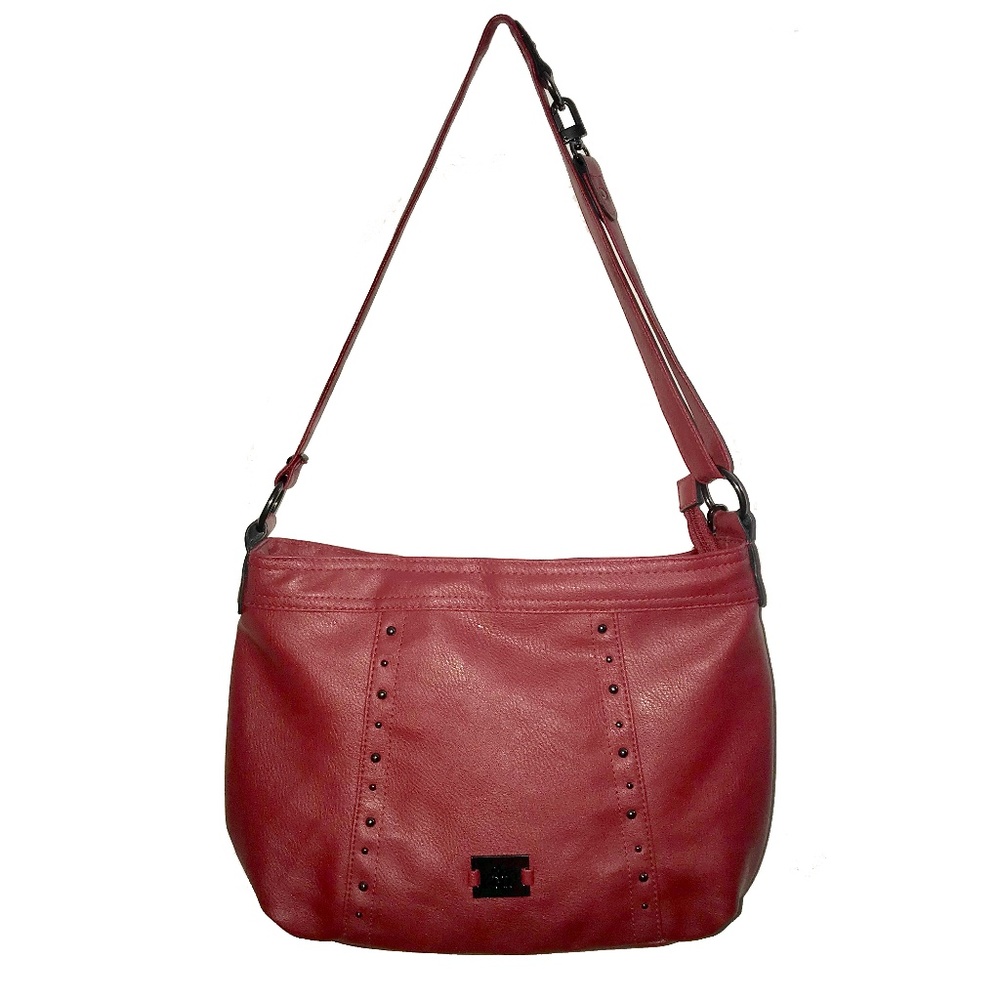Style & Co Red Vegan Leather Shoulder Bag